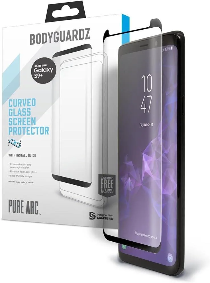 Body Guard Body Guard Pure Arc Glass Screen Protector for Samsung Galaxy S9+ — product photo