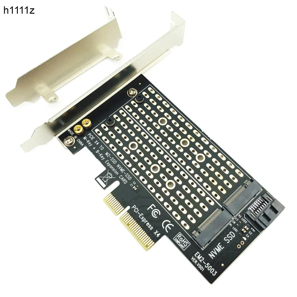 YINGHUA YINGHUA PCIe to M.2 Adapter NVME SATA M Key + B Key — product photo