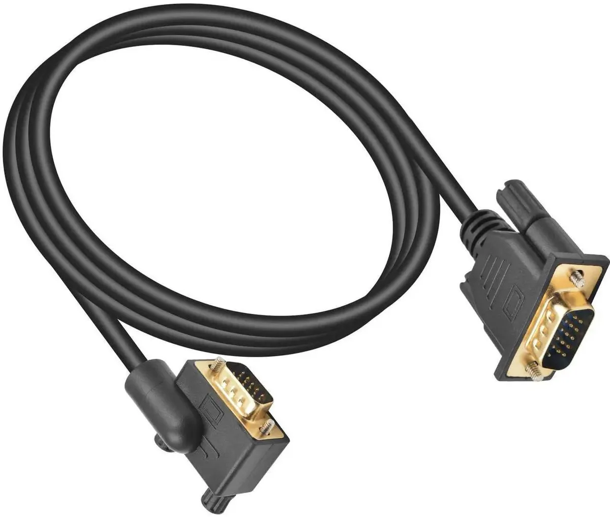 SMUGDESK SMUGDESK 5ft 90° LeftAngle VGA Cable 15Pin Male-Male 1080P — product photo