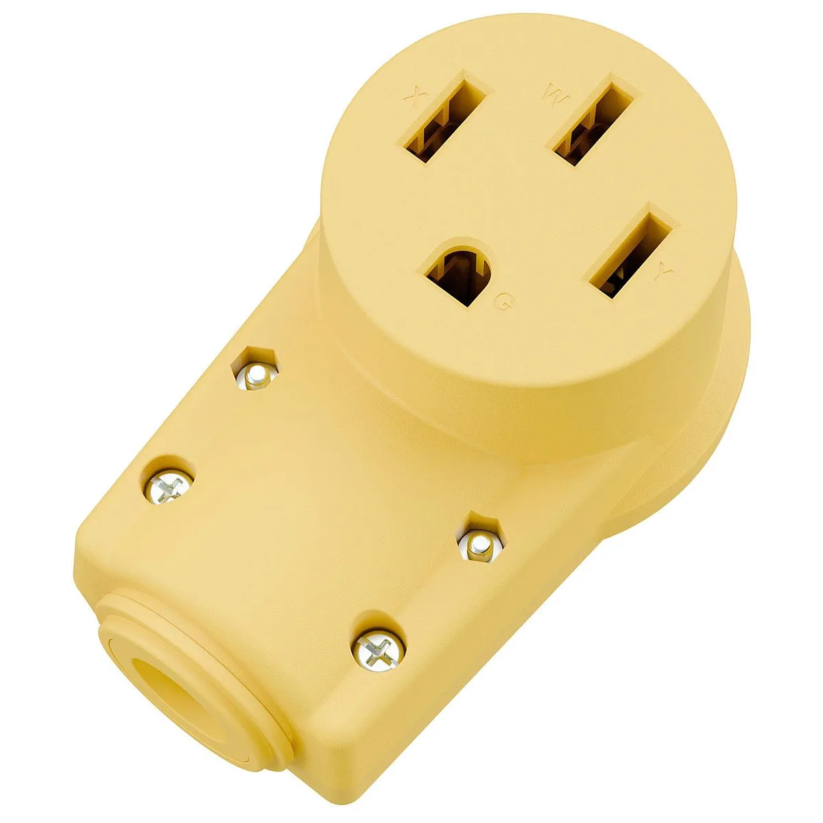 LORDWORLD LORDWORLD NEMA 14-50R 50A 125/250V Yellow Female Connector — product photo