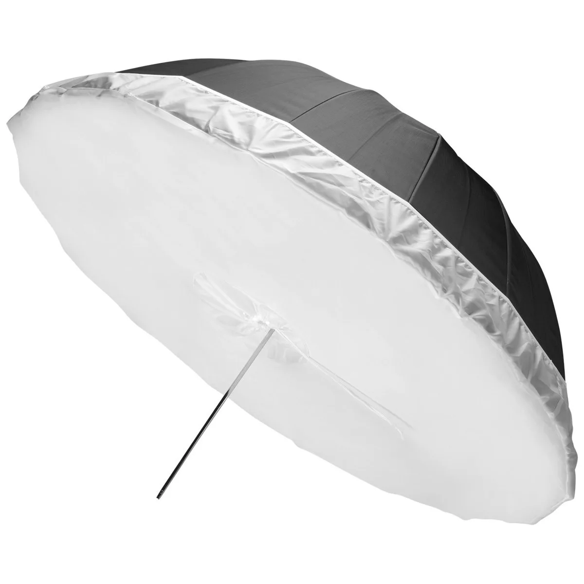 White fabric diffusion panel with elastic edging for 43 inch deep umbrella