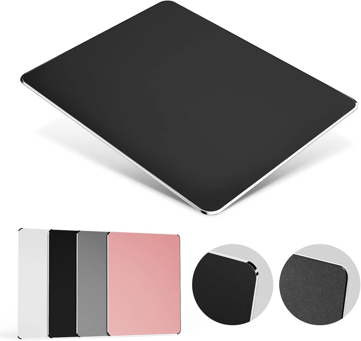 BAOFENG BAOFENG Hard Metal Mouse Pad Aluminum Black — product photo