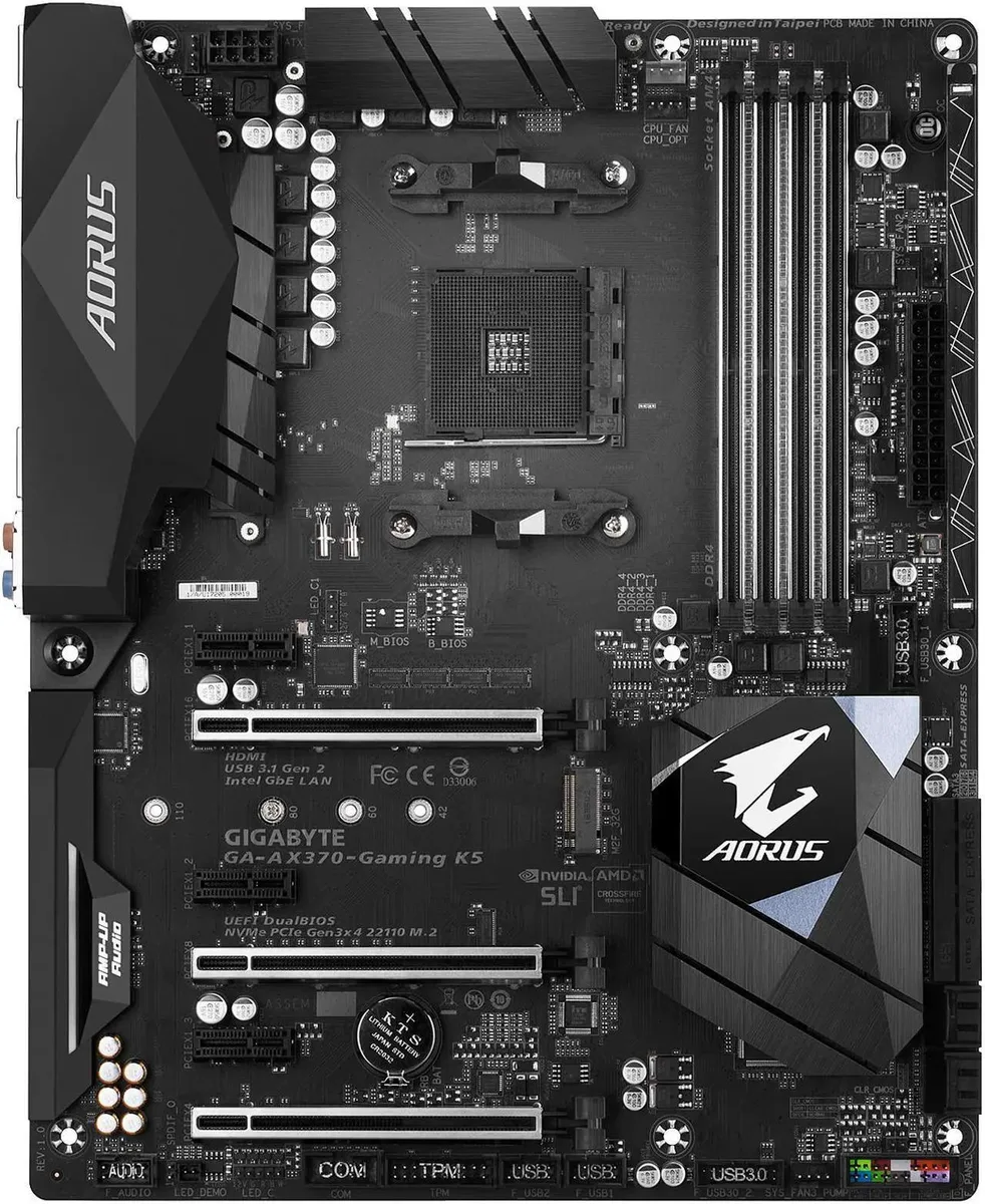 GIGABYTE GIGABYTE GA-AX370-GAMING K5 rev. 1.0 AMD motherboard — product photo