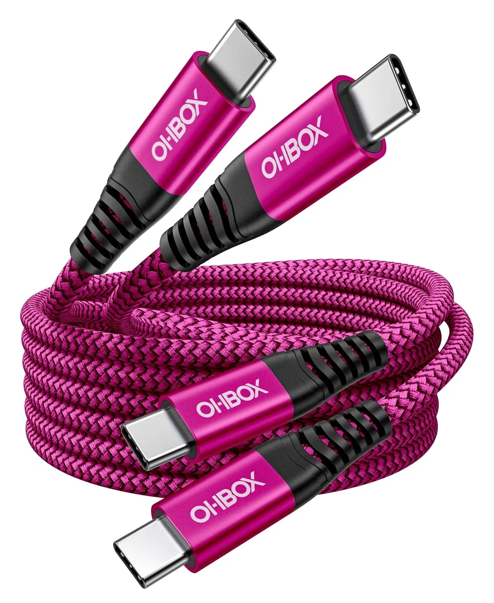  Belkin USB-C to USB-C cable 3 ft 40W Orange — product photo