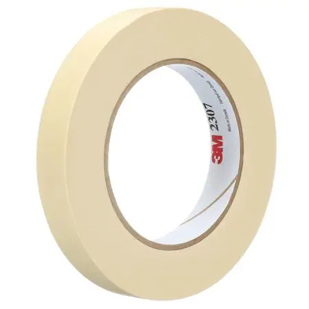 3M 3M 2307 Masking Tape 5.2 Mil 3/4" x 60 yd Natural 48/Case — product photo