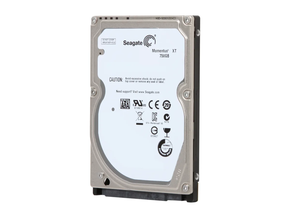 Seagate Seagate Momentus XT ST750LX003 750GB 7200 RPM 32MB Cache SATA 6.0Gb/s 2.5" laptop hard drive — product photo