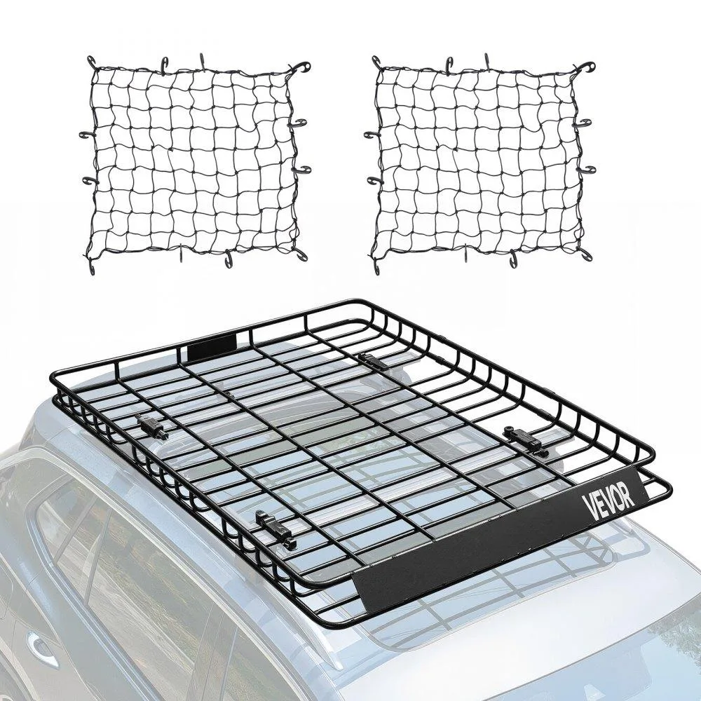 VEVOR VEVOR Universal Roof Rack Cargo Carrier Basket 64x50x4.1 in — product photo