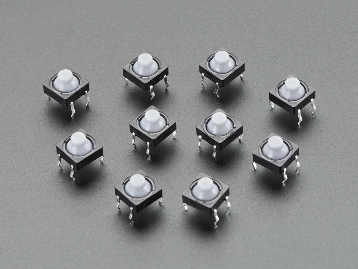 Adafruit Adafruit Soft Tactile Button 8mm pack of 10 — product photo
