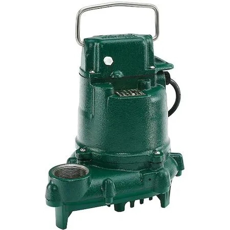 Cast iron effluent pump, tether float switch, 15 ft cord