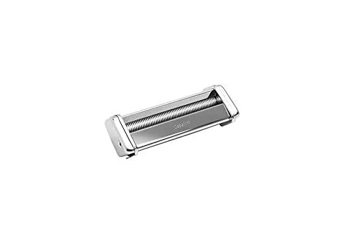 Chrome-plated steel capellini cutter attachment with anodized aluminum rollers