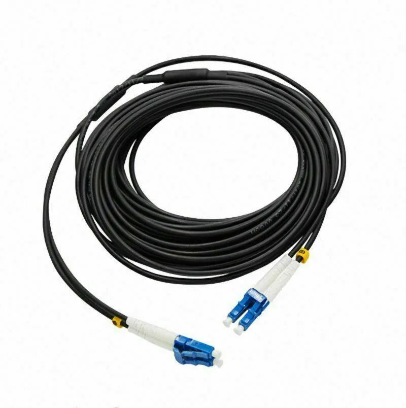 Other Electricities Other Electricities 100M LC-LC Duplex Armored Fiber Patch Cable — product photo