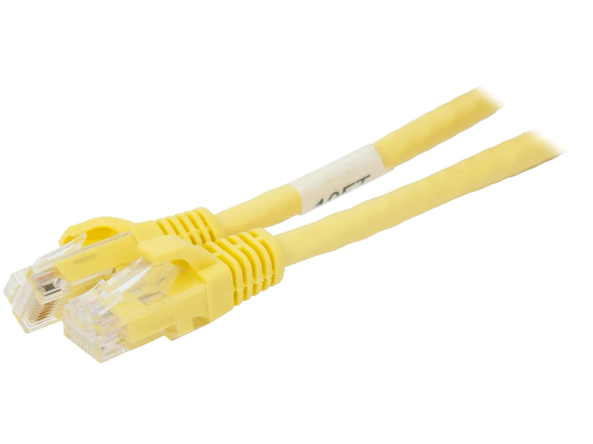 Cables To Go Cables To Go 27193 Cat6 network ethernet cable RJ45 10 ft yellow — product photo