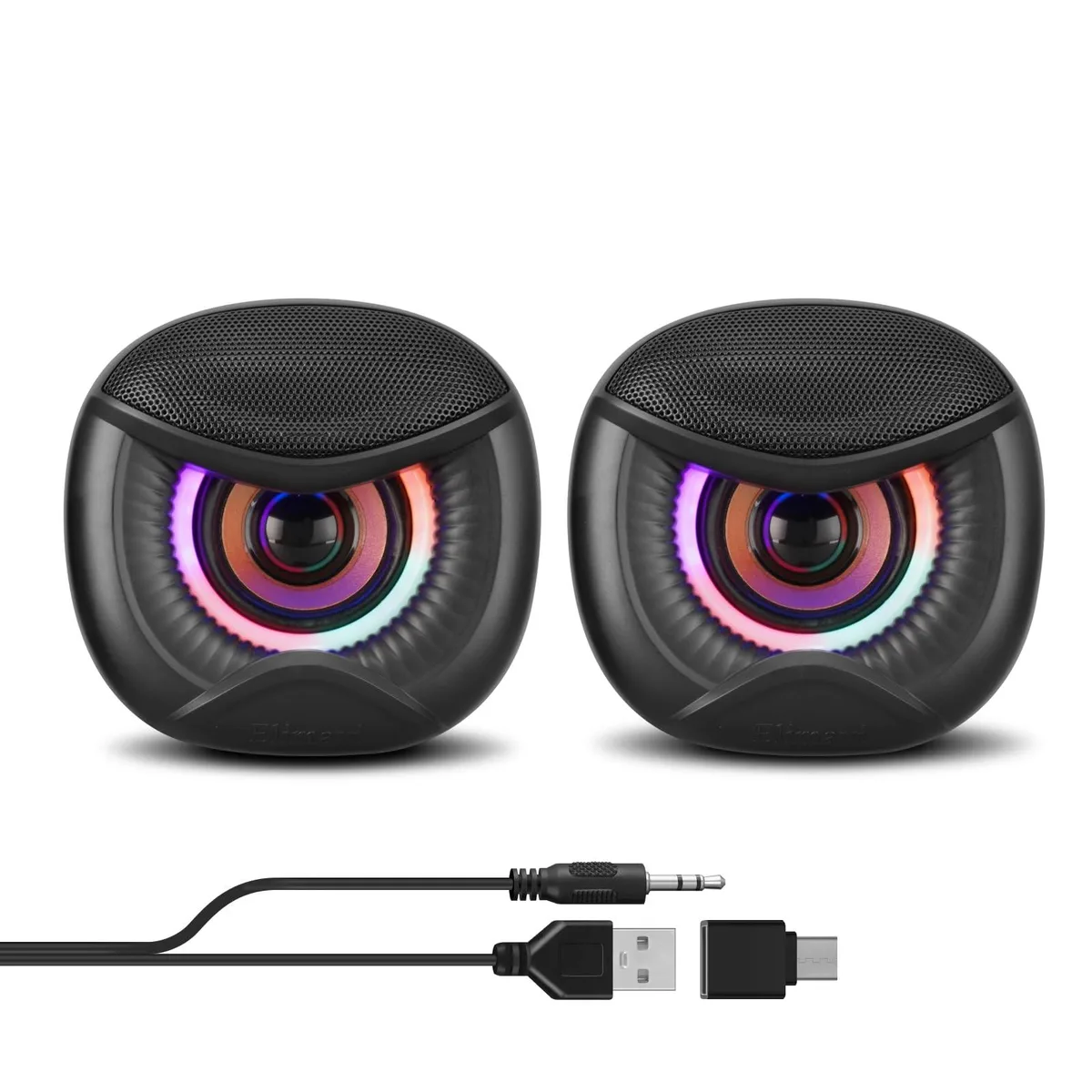 Elimavi MM-PL Colorful 2.0 USB Speakers 5 W Black — product photo