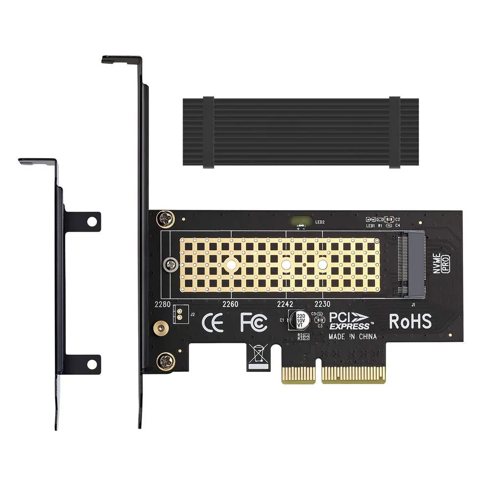 YPingk YPingk M.2 NVME to PCIe 4.0 x4 Adapter with Aluminum Heatsink — product photo