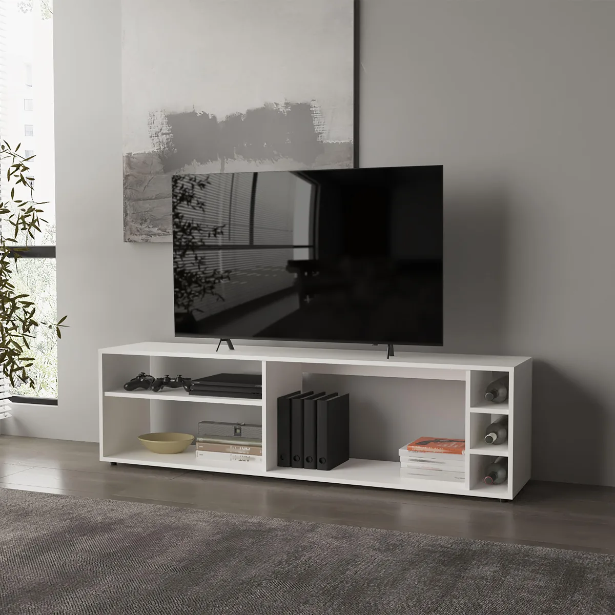 tuphen tuphen Mayo TV Stand 70" 63"W White — product photo