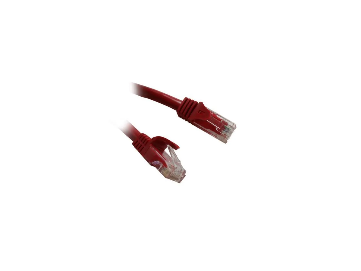 sakose sakose C6EB-1R Cat 6 1 ft Red 550 MHz 10 network ethernet cables — product photo