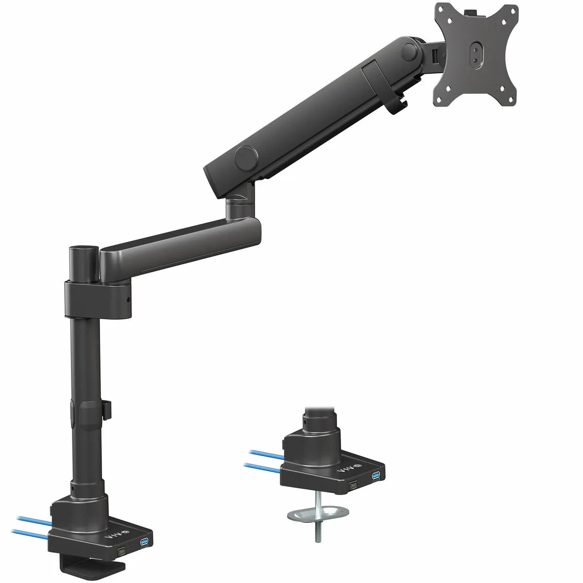 VIVO VIVO Premium Aluminum Single Monitor Arm with USB 3.0 Ports — product photo