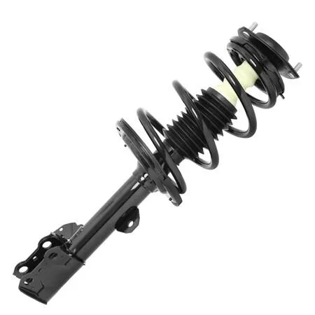 Unity 11617 front left complete strut assembly silver metal coil spring and mount
