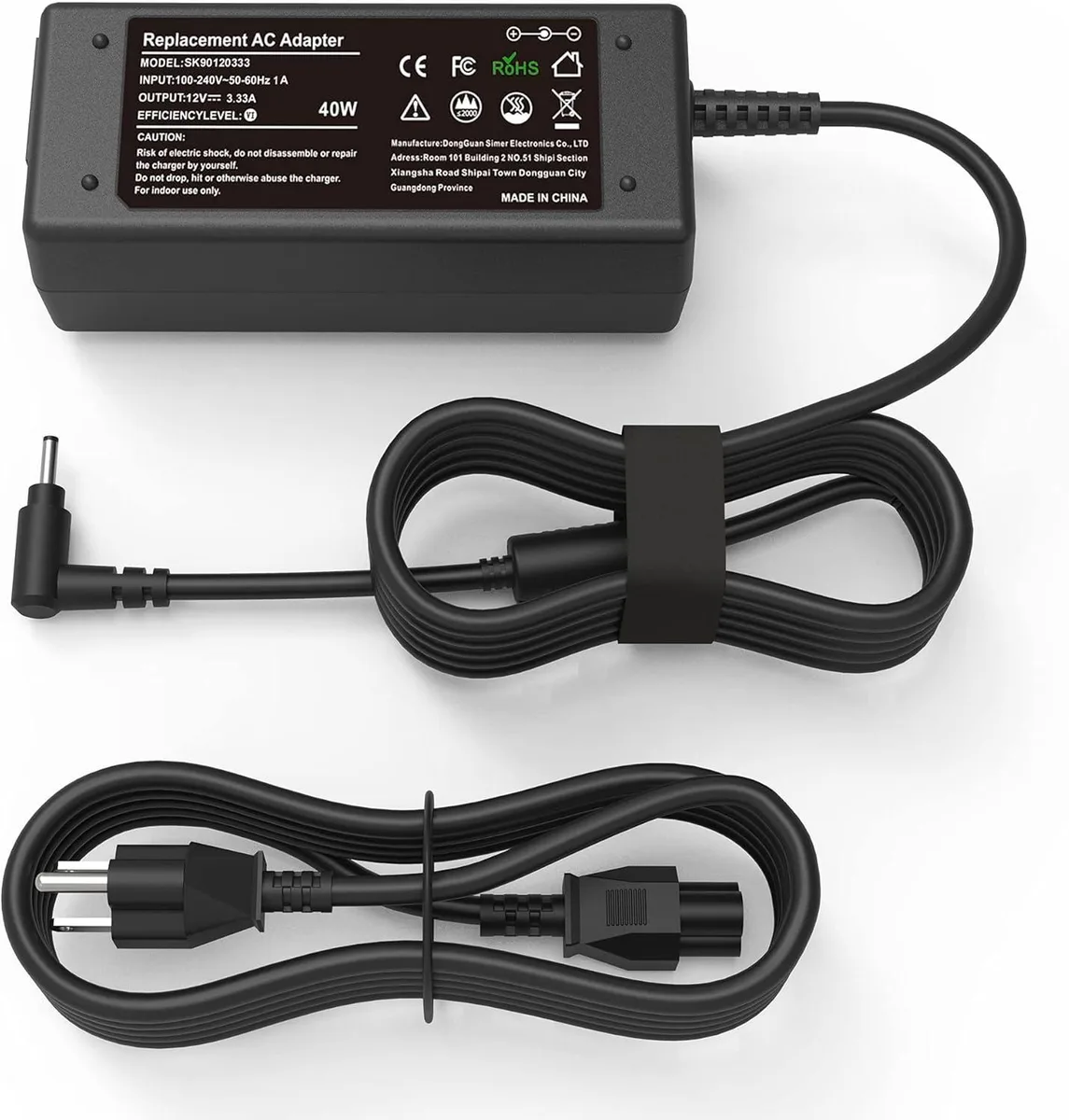 myVolts myVolts 40W AC Adapter for Samsung 11.6" Chromebook 2 3 — product photo