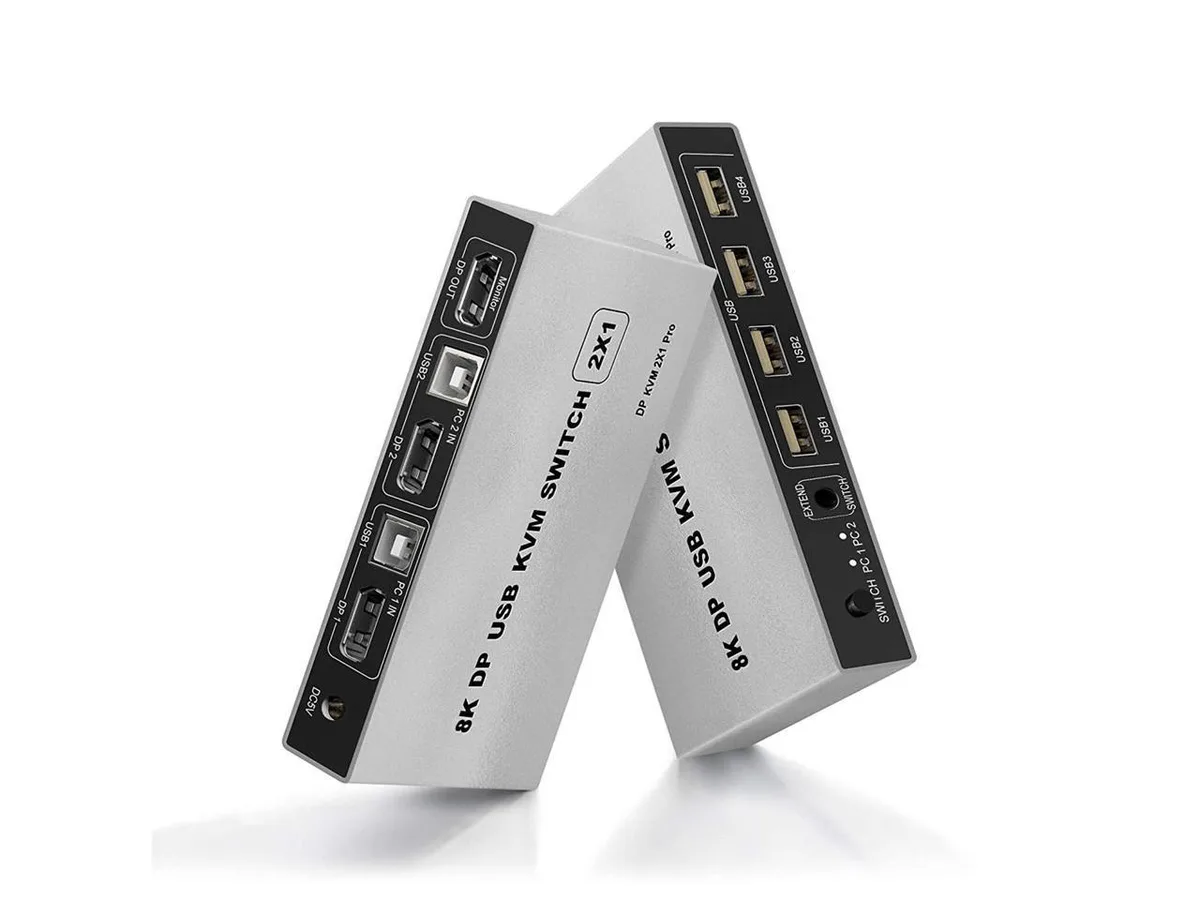 KEHIPI KEHIPI 8K DisplayPort KVM Switch 2 Port — product photo