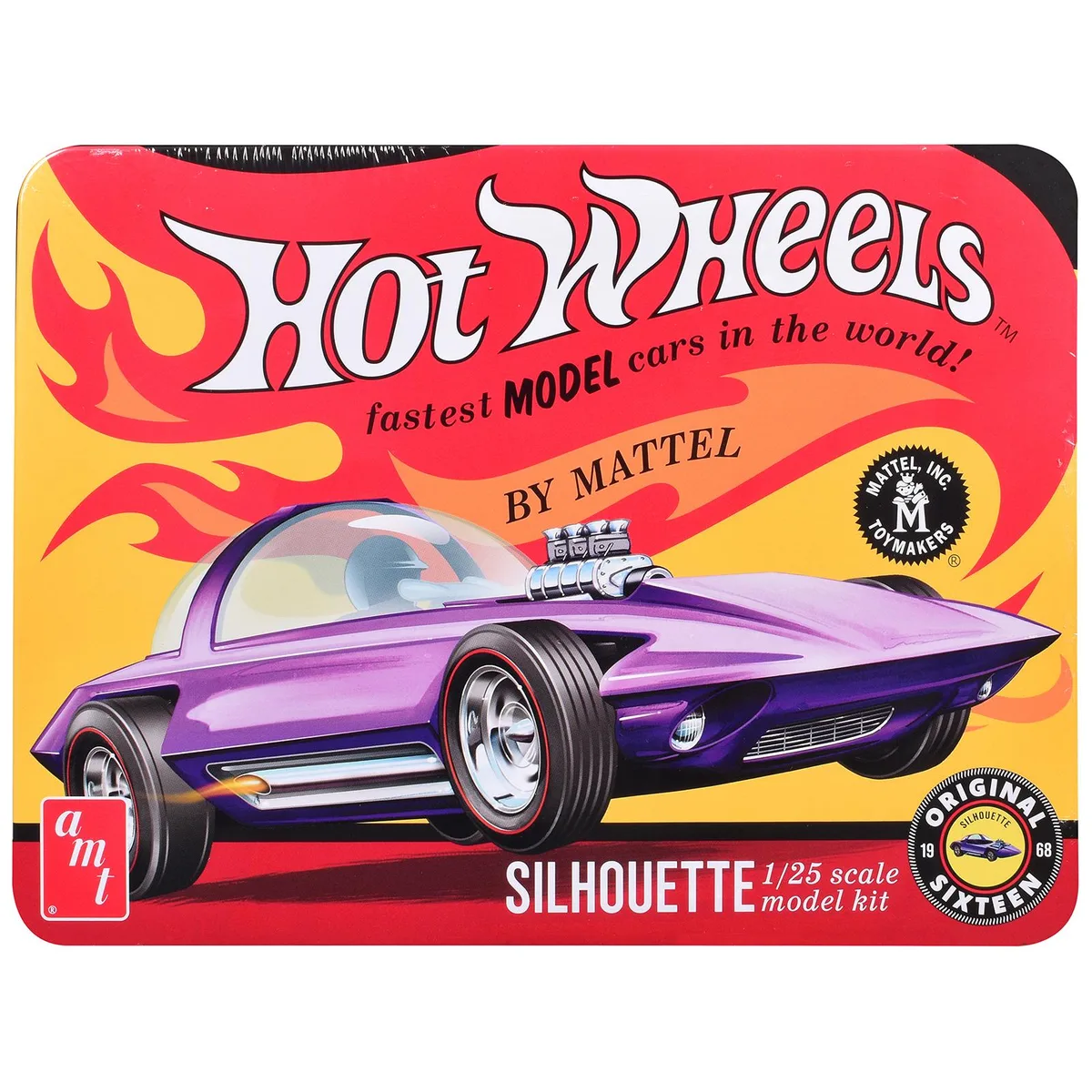 AMT AMT AMT1593 1/25 Silhouette Concept Car Kit 161 Parts Collector Tin — product photo
