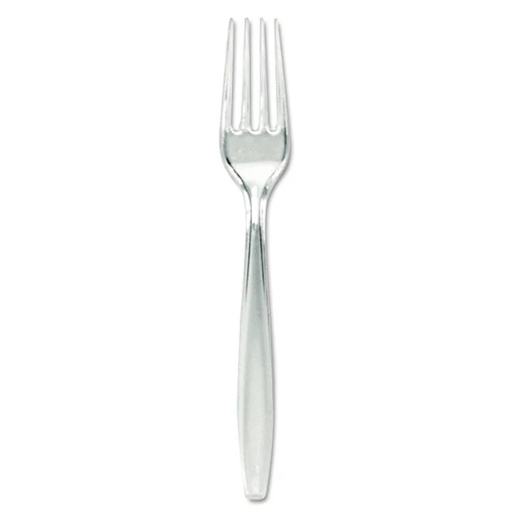 Dixie Dixie Plastic Cutlery Forks Heavyweight Clear 1000 — product photo