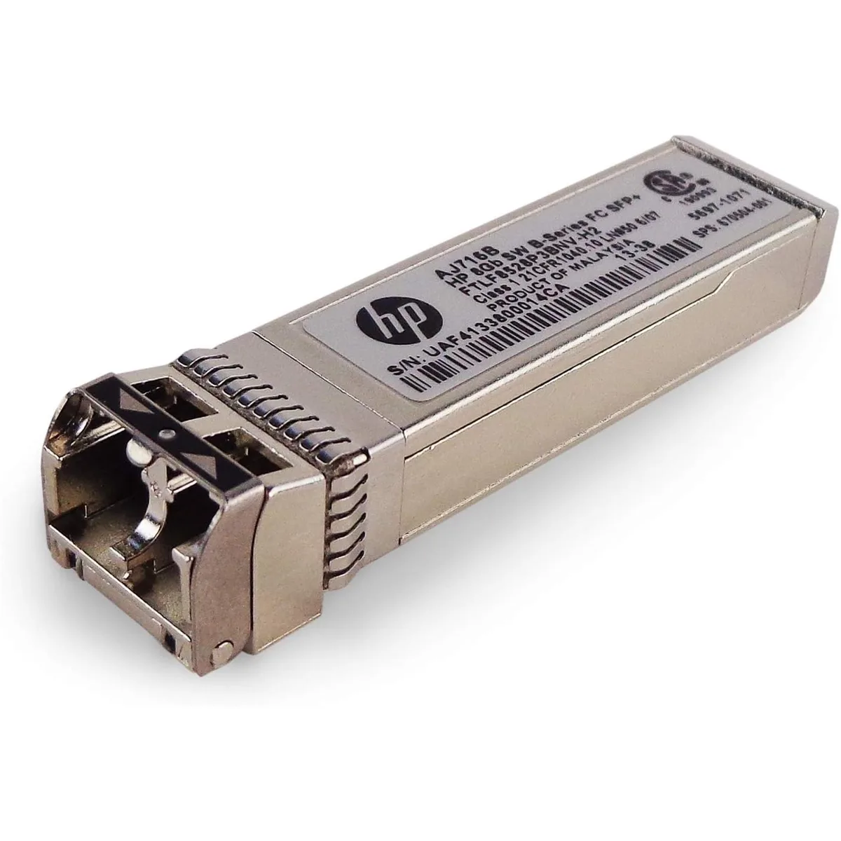 HP HP AJ716B 8G Fibre Channel SFP+ 850nm 150m DOM LC MMF Transceiver Module Silver — product photo