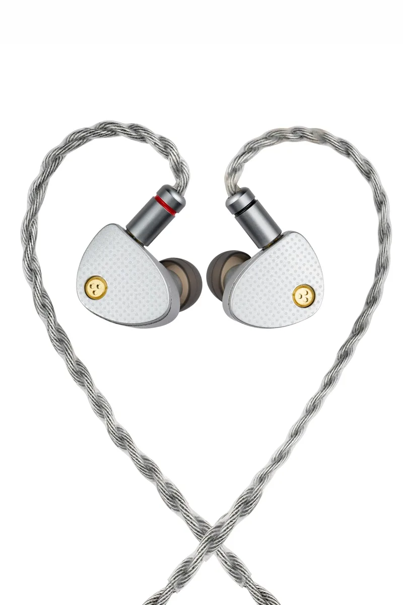  Moondrop ARIA2 In-Ear Headphones Silver 0.78mm 2-Pin Cable 3.5mm 4.4mm Plugs — product photo