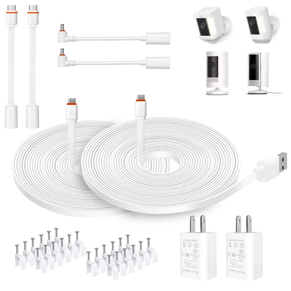  DIANMU DMCAFAWTCDC20 20ft Weatherproof Power Cord 2 Pack — product photo