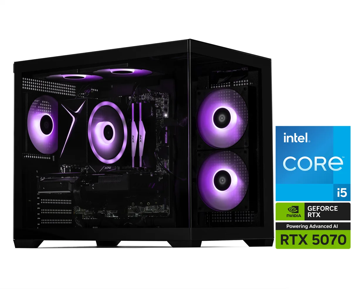 STORMCRAFT STORMCRAFT SI1440FCC-570N1 gaming PC i5-14400F RTX 5070 32GB DDR5 2TB NVMe — product photo