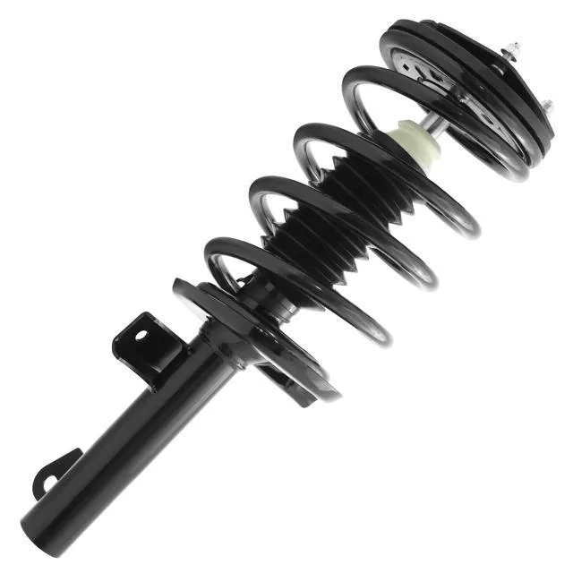 Unity front complete strut assembly silver metal coil spring shock absorber unit