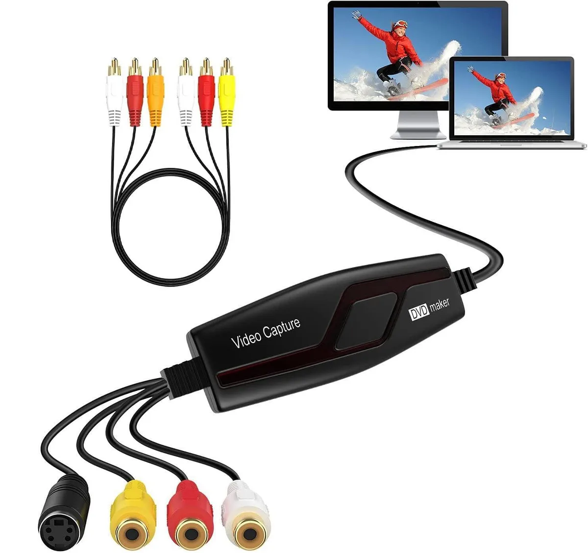 KEHIPI KEHIPI VHS to Digital Converter RCA to USB 720P — product photo