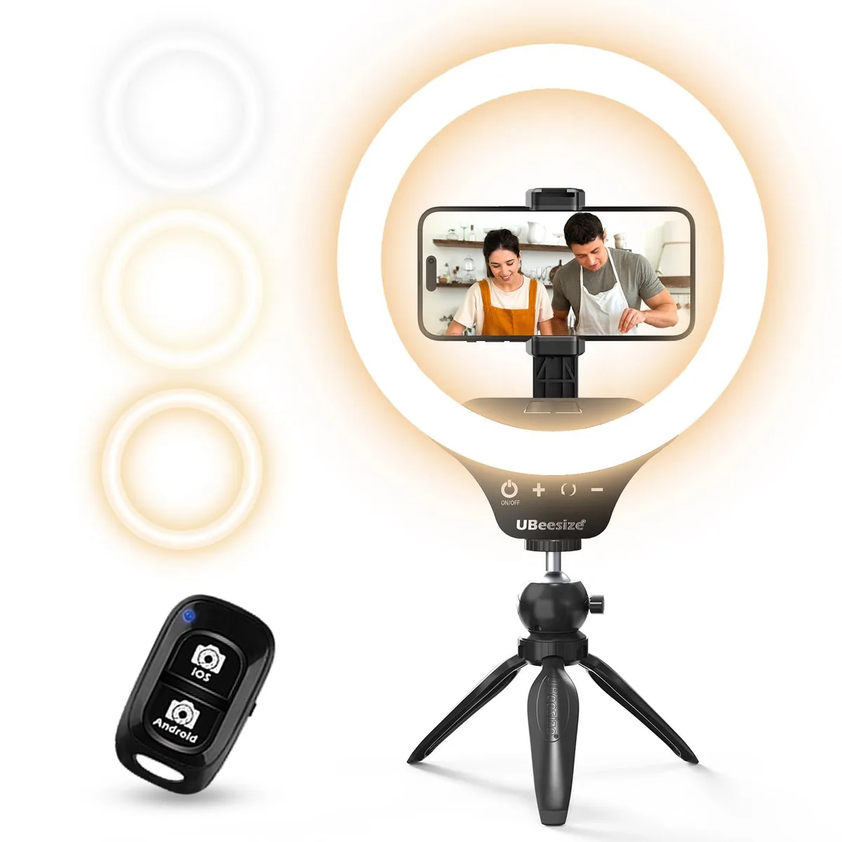  Neewer TBC001 10" Ring Light Kit with Tripod &amp; Phone Holder — product photo