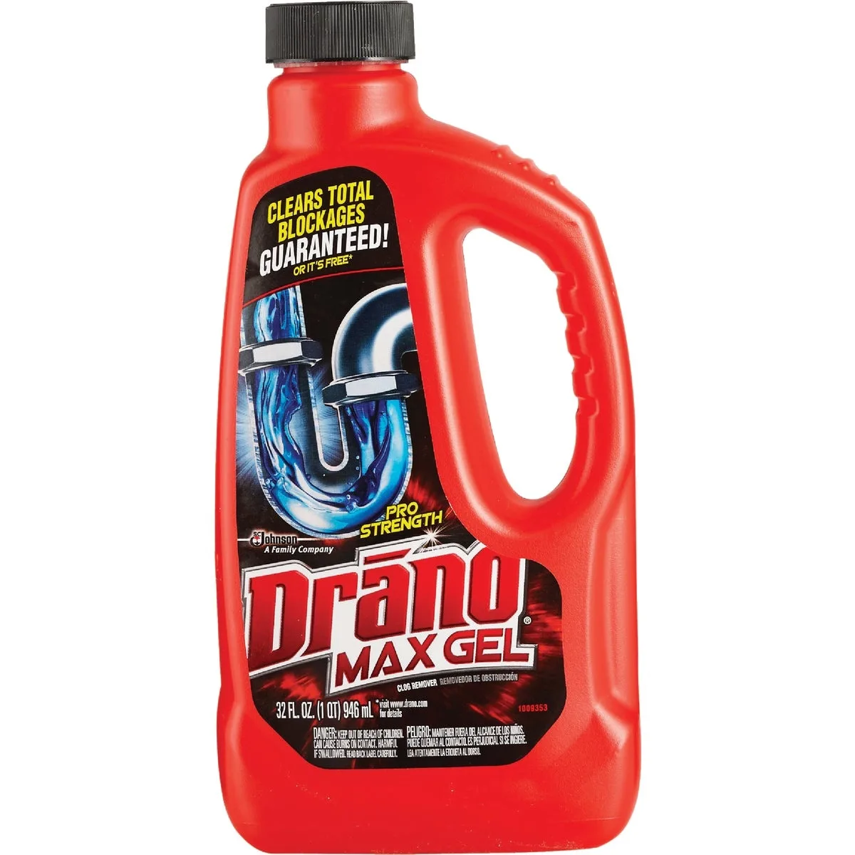 Johnson S C Inc Johnson S C Inc Drano Pro Strength Max Gel Drain Cleaner 32 oz 117 — product photo
