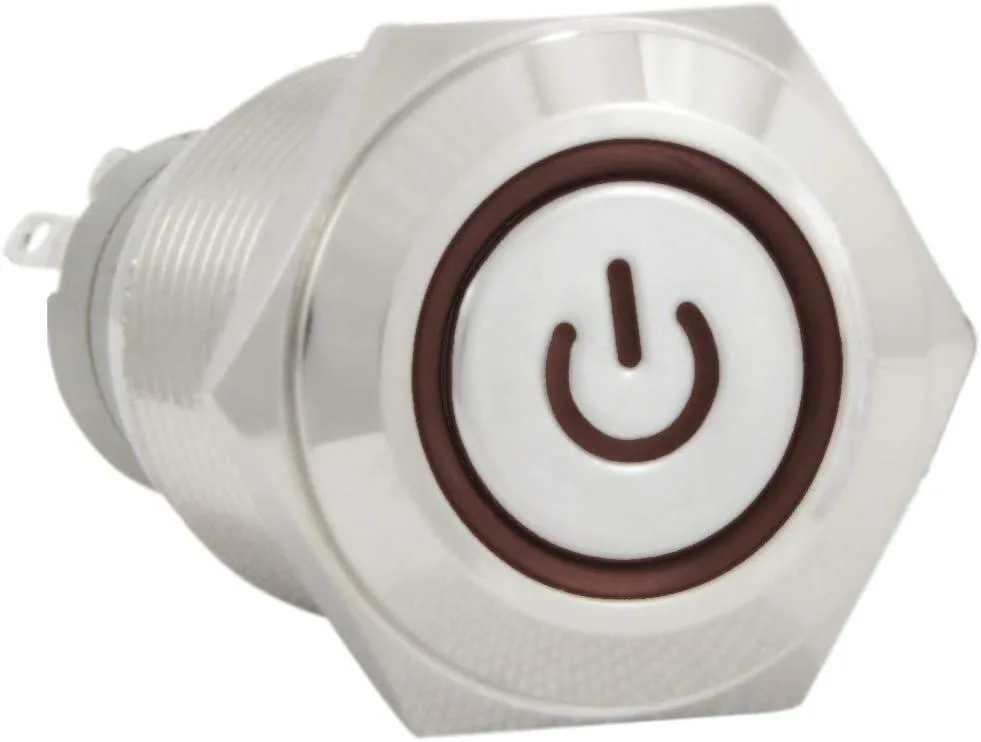 JacobsParts Inc. JacobsParts Inc. LTCH-C3-RED 16mm IP67 Latching Push Button Disconnect 12V 3A — product photo