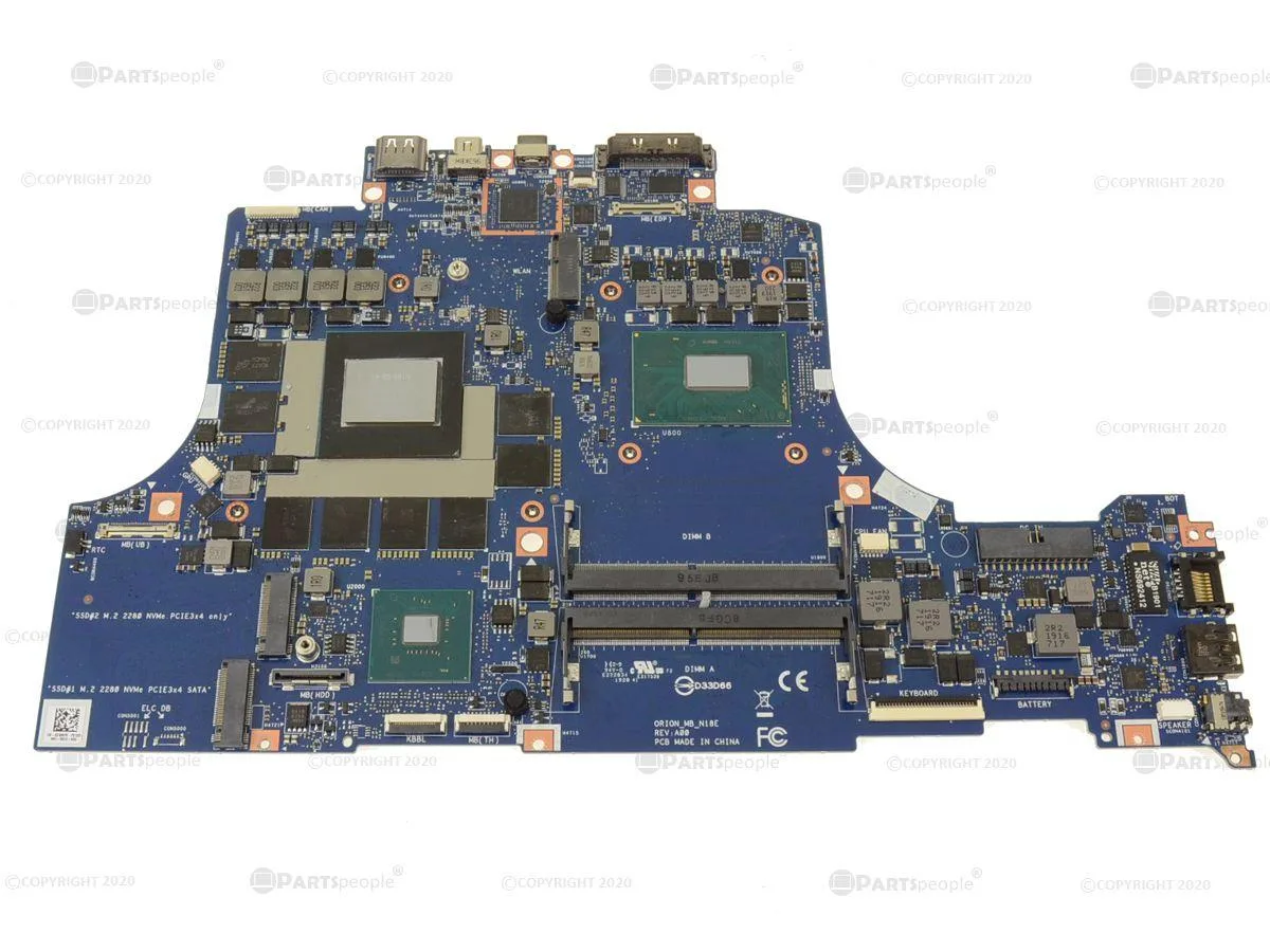DELL DELL Alienware m15 m17 Motherboard GW6VK i7-8750H RTX 2070 Max-Q — product photo