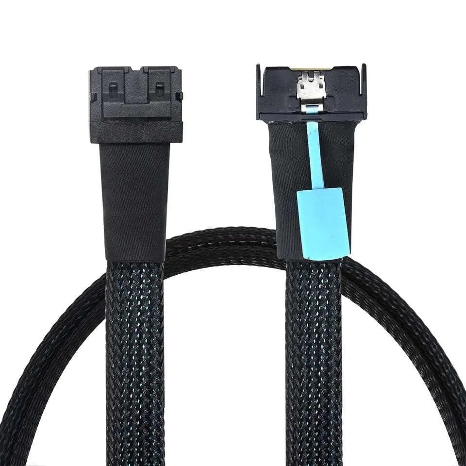 Vszerda Vszerda MCIO 8X 74Pin to Dual 36Pin SFF-8643 SAS Cable 100CM — product photo