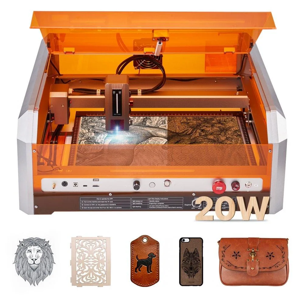 VEVOR VEVOR L8 20W Laser Engraver 15.7 in Enclosure Camera — product photo