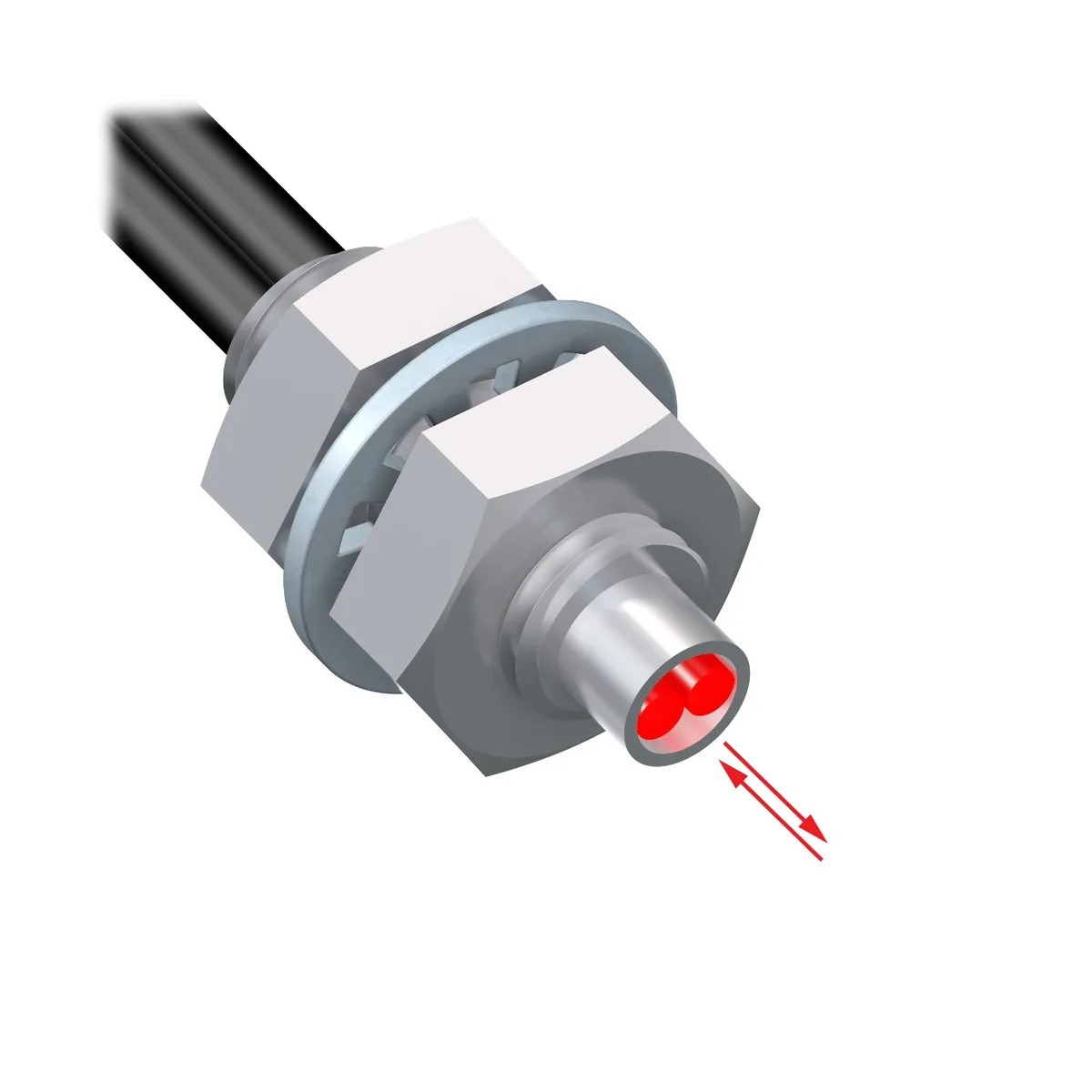 Banner Banner PBT66U 39982 Plastic Fiber Diffuse Sensor 1.5 mm 2 m — product photo