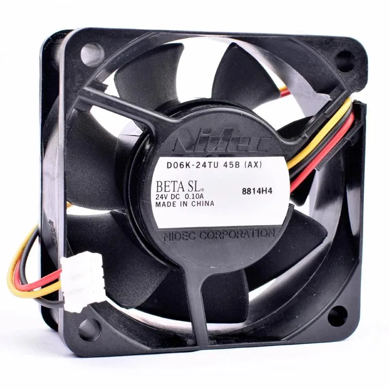 UTEK UTEK D06K-24TU 45B 60x60x25mm DC24V 0.10A 3-line case fan — product photo