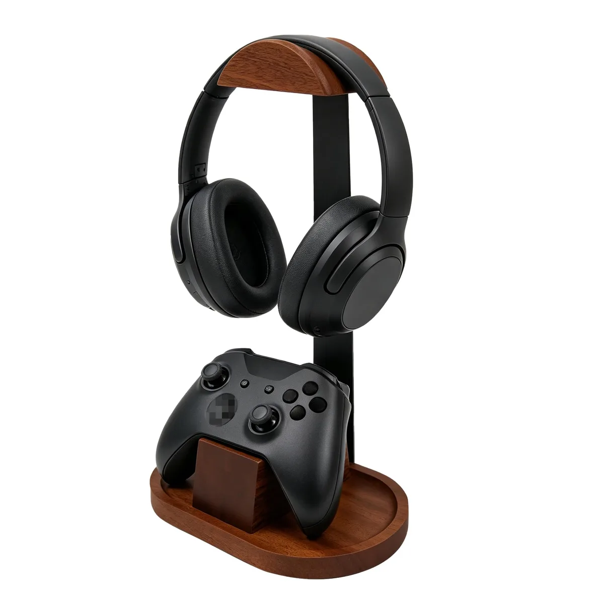 DGVOOSX HJBC-EJ001 Walnut Headphone & Controller Stand — product photo