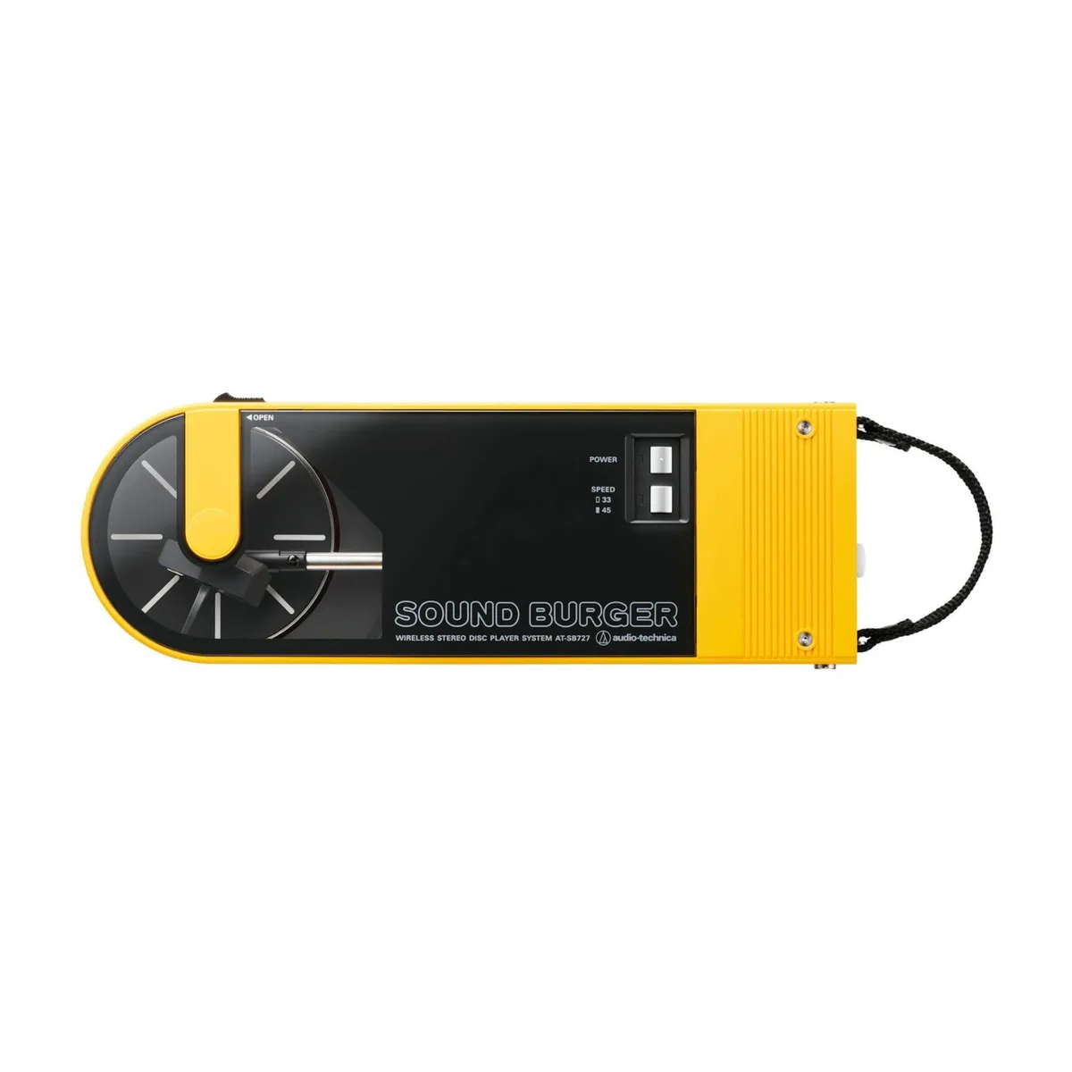 Audio-Technica Audio-Technica AT-SB727 Sound Burger Portable Turntable Bluetooth Yellow — product photo