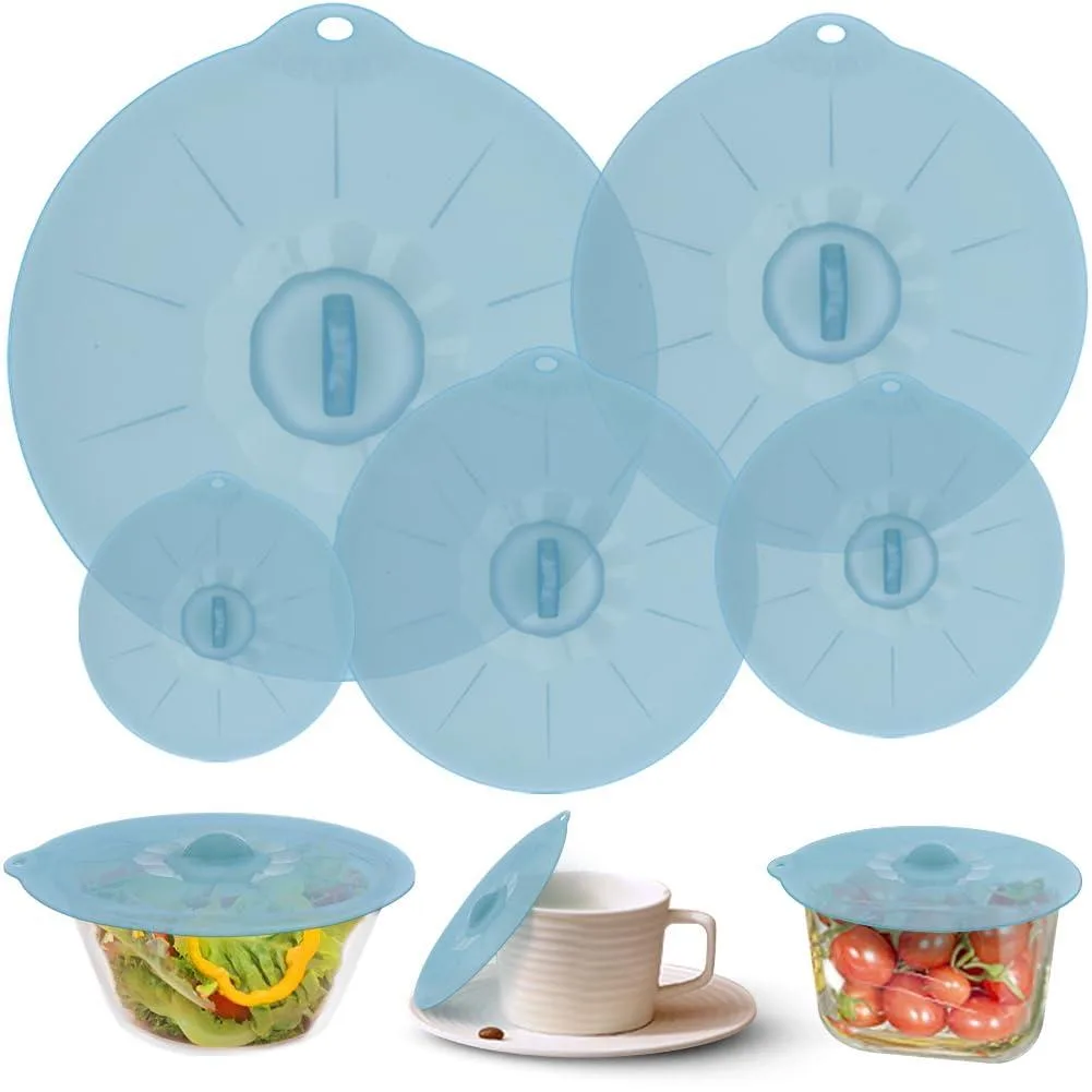 Silicone Bowl Covers 5 Sizes 4 6 8 10 12 inch — product photo