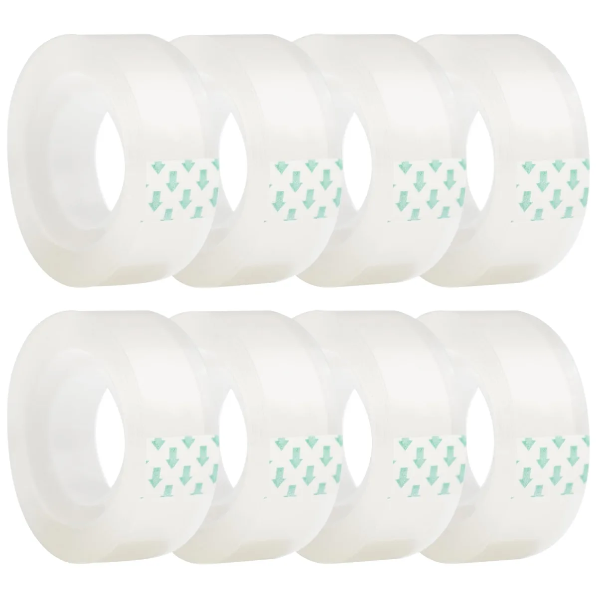  Ykimok Transparent Clear Tape Refills 8 Rolls .7 Inch 27.3 Yard — product photo