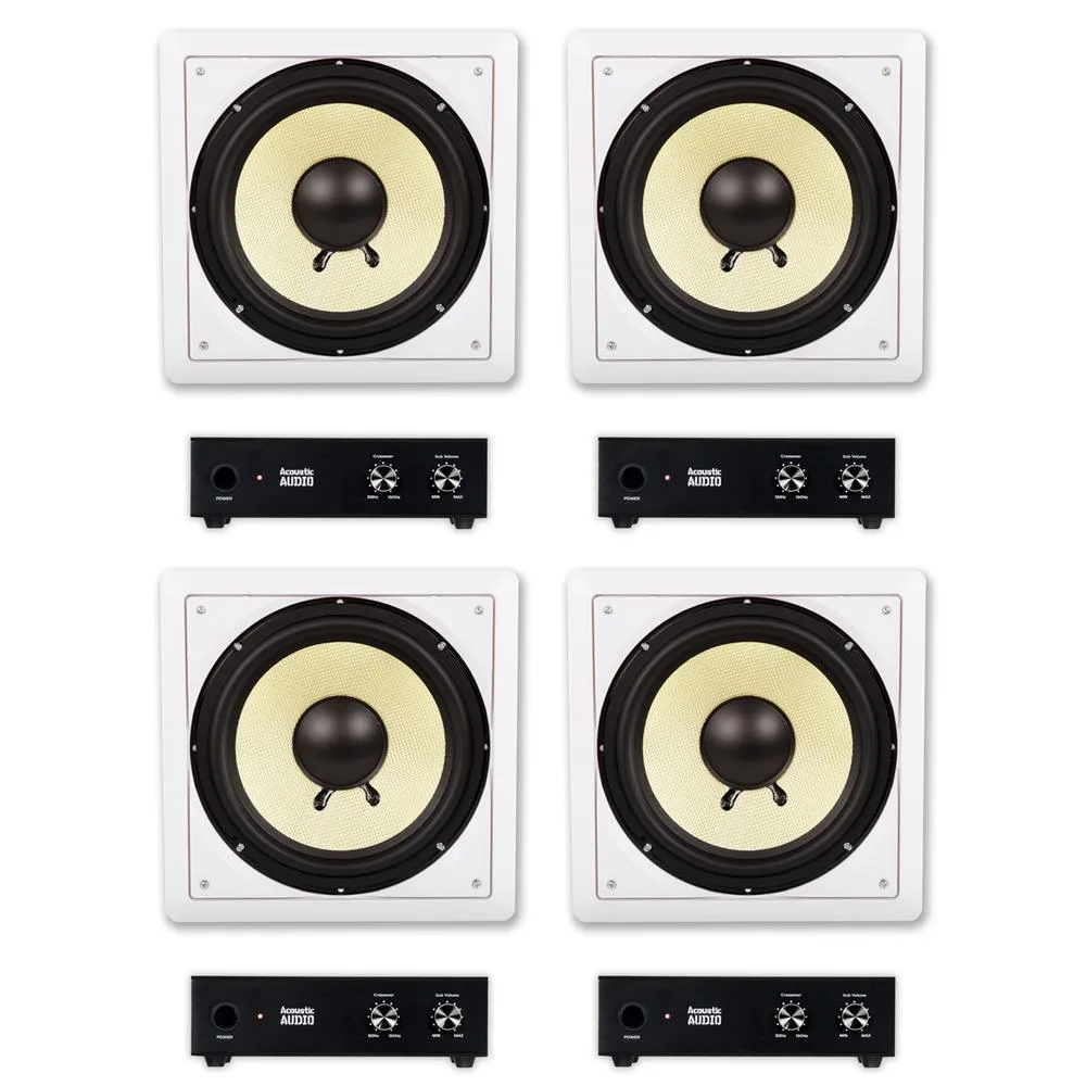 Goldwood Sound, Inc. Goldwood Sound, Inc. Acoustic Audio HD-S10 10" Flush Mount Subwoofer 4 Pack — product photo