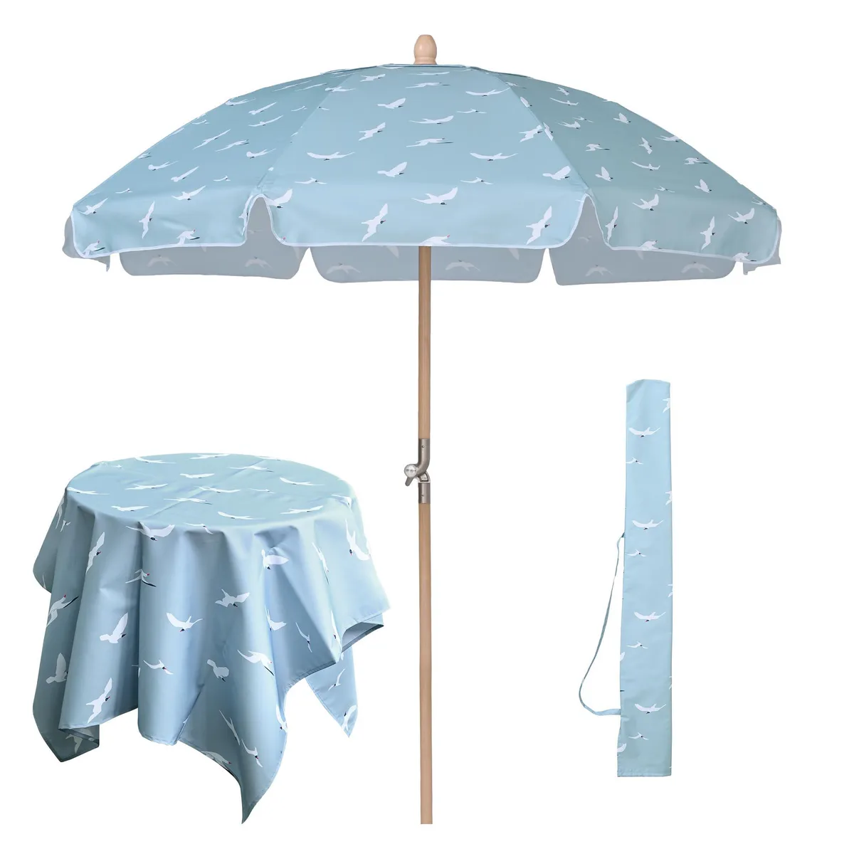 Yescom USA, Inc. Yescom USA, Inc. 07LAUSET003-OB6-SG03 6ft patio umbrella with tablecloth — product photo