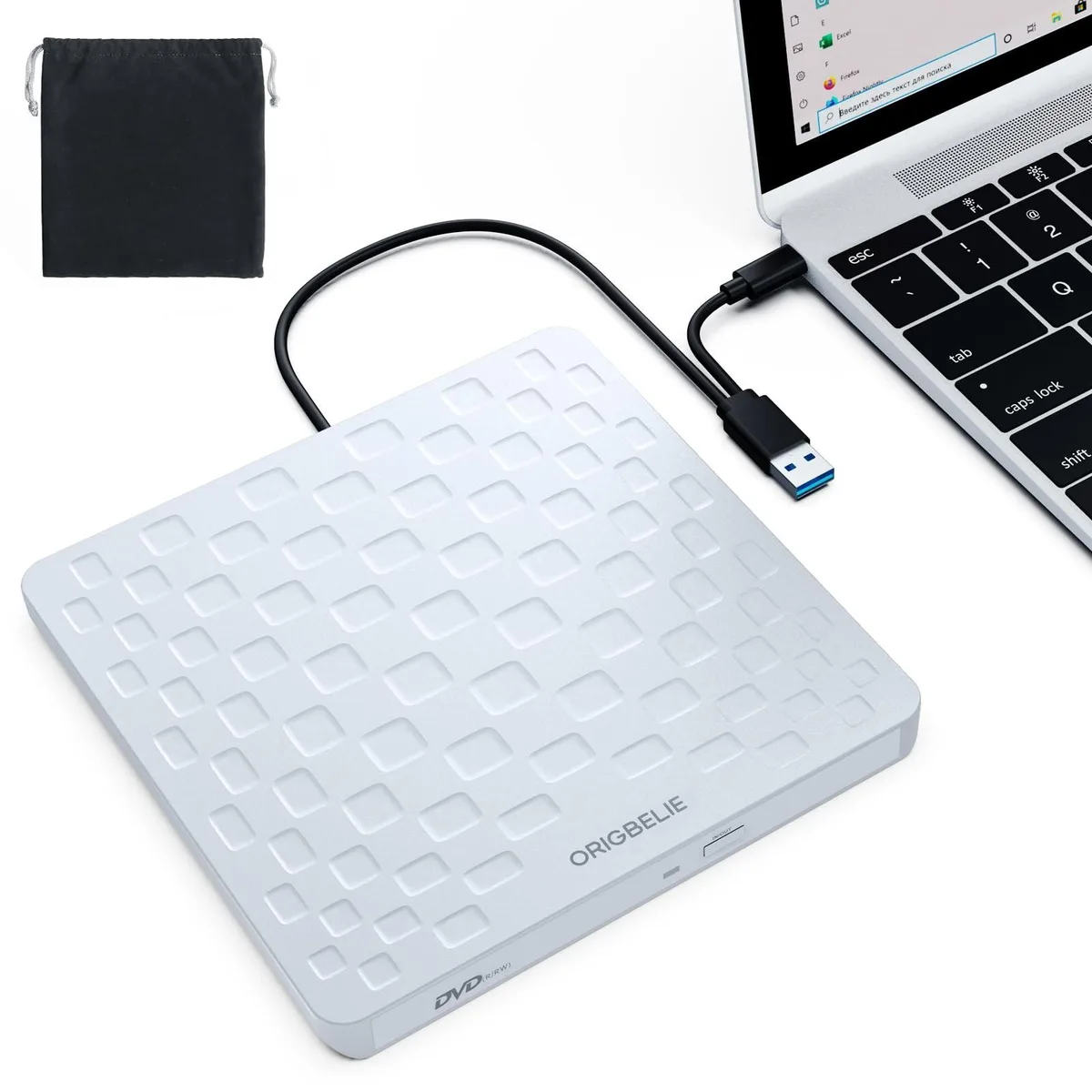 Avantalk Avantalk 2 in 1 accessory external CD/DVD drive USB 3.0 Type-C White — product photo