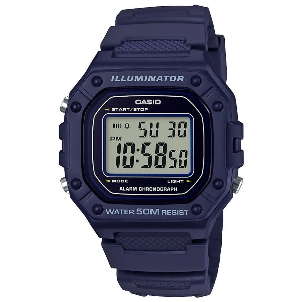 CASIO CASIO Digital Sports Watch Blue 50m 44.4×43.2×10.8mm 37g — product photo