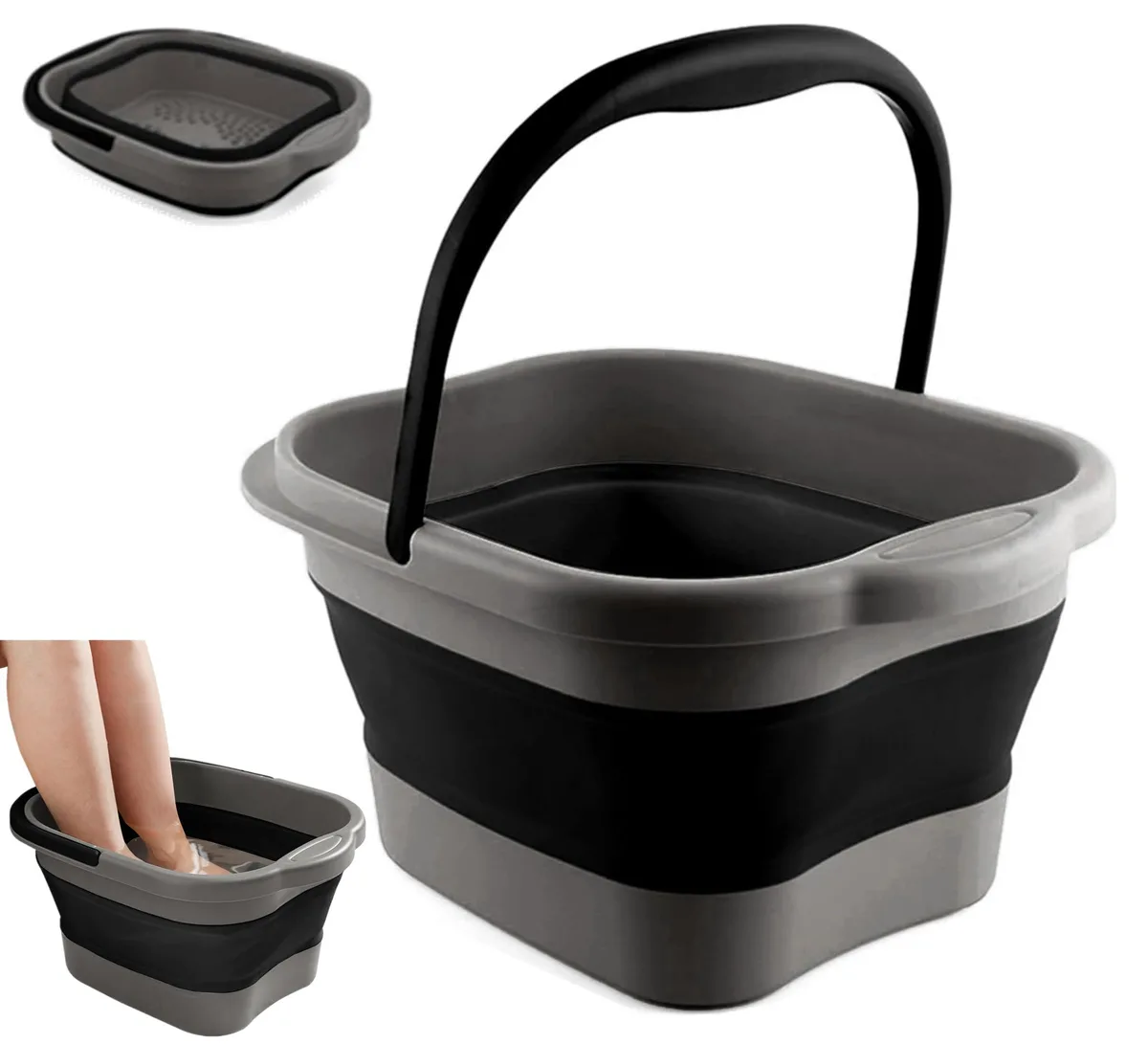  DoroSun ZDP Collapsible Foot Tub 15 L Black — product photo