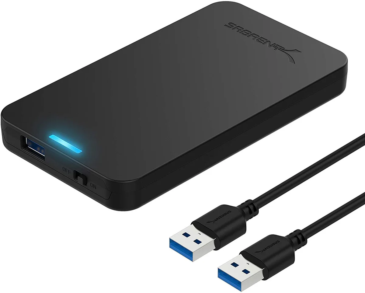 Sabrent Sabrent EC-UASP 2.5" SATA USB 3.0 drive enclosure Black — product photo